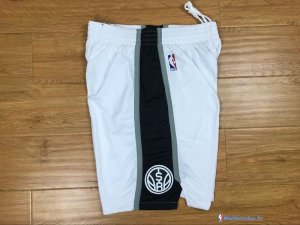 Pantalon NBA Pas Cher San Antonio Spurs Nike Blanc