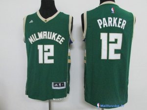 Maillot NBA Pas Cher Milwaukee Bucks Jabari Parker 12 Vert