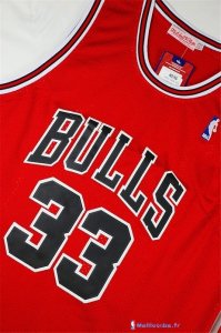 Maillot NBA Pas Cher Chicago Bulls Scottie Pippen 33 Retro Rouge