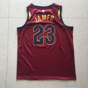 Maillot NBA Pas Cher Cleveland Cavaliers LeBron James 23 Rouge Icon 2017/18