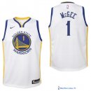 Maillot NBA Pas Cher Golden State Warriors Junior JaVale McGee 1 Blanc Association 2017/18