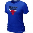 T-Shirt NBA Pas Cher Femme Chicago Bulls Bleu Profond