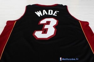 Maillot NBA Pas Cher Miami Heat Dwyane Wade 3 Miami Noir