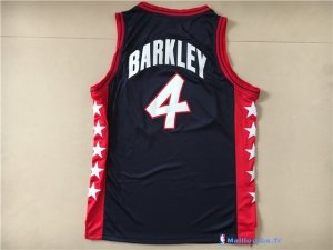 Maillot NBA Pas Cher USA 1996 Charles Barkley 4 Noir