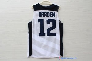 Maillot NBA Pas Cher USA 2012 James Harden 12 Blanc
