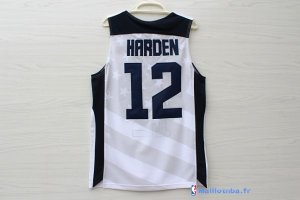 Maillot NBA Pas Cher USA 2012 James Harden 12 Blanc