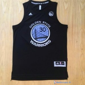 Maillot NBA Pas Cher Golden State Warriors Stephen Curry 30 Noir Blanc