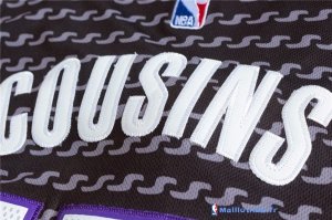 Maillot NBA Pas Cher Sacramento Kings DeMarcus Cousins 15 Noir Blanc