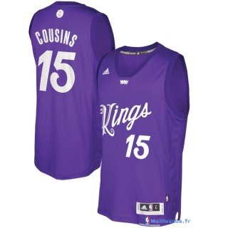 Maillot NBA Pas Cher Noël Sacramento Kings DeMarcus Cousins 15 Pourpre