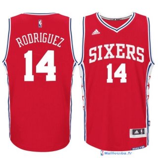 Maillot NBA Pas Cher Philadelphia Sixers Sergio Rodriguez 14 Rouge