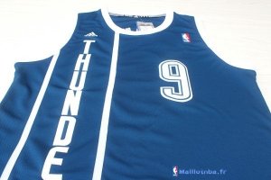 Maillot NBA Pas Cher Oklahoma City Thunder Serge Ibaka 9 Retro Bleu