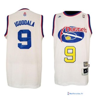 Maillot ABA Pas Cher Denver Nuggets Igudala 9 Blanc