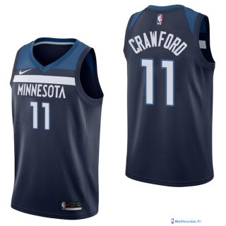 Maillot NBA Pas Cher Minnesota Timberwolves Jamal Crawford 11 Marine Icon 2017/18