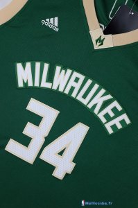 Maillot NBA Pas Cher Milwaukee Bucks Junior Giannis Antetokounmpo 34 Vert