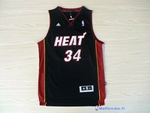 Maillot NBA Pas Cher Miami Heat Ray Allen 34 Noir Rouge