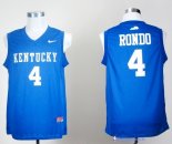 Maillot NCAA Pas Cher Kentucky Rajon Rondo 4 Bleu