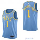 Maillot NBA Pas Cher Los Angeles Lakers Kentavious Caldwell Pope 1 Retro Bleu 2017/18