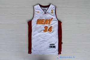 Maillot NBA Pas Cher Miami Heat Ray Allen 34 Blanc Or