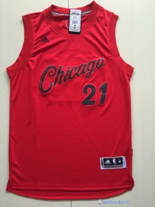 Maillot NBA Pas Cher Noël Chicago Bulls Jimmy Butler 21 Rouge