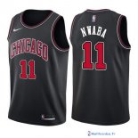 Maillot NBA Pas Cher Chicago Bulls David Nwaba 11 Noir Statement 2017/18