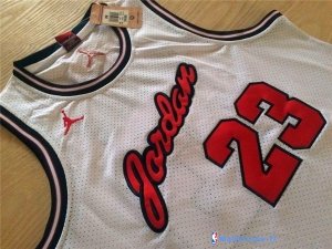 Maillot NBA Pas Cher Chicago Bulls Michael Jordan 23 Retro Blanc