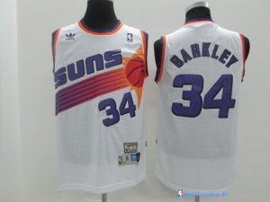 Maillot NBA Pas Cher Phoenix Suns Charles Barkley 34 Blanc