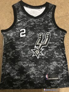 Maillot NBA Pas Cher San Antonio Spurs Kawhi Leonard 2 Nike Camouflage Ville 2017/18