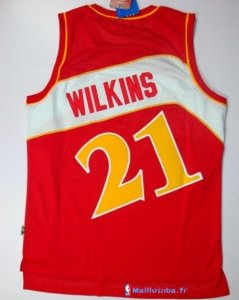 Maillot NBA Pas Cher Atlanta Hawks Dominique Wilkins 21 Rouge