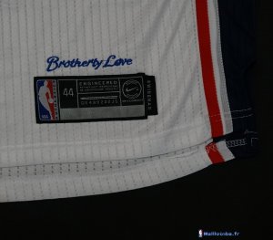 Maillot NBA Pas Cher Philadelphia Sixers Ben Simmons 25 Blanc 2017/18