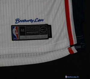 Maillot NBA Pas Cher Philadelphia Sixers Ben Simmons 25 Blanc 2017/18