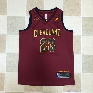 Maillot NBA Pas Cher Cleveland Cavaliers Junior LeBron James 23 Rouge 2017/18