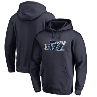 Utah Jazz Fanatics Branded Navy Primary Logo Pullover Hoodie