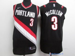 Maillot NBA Pas Cher Portland Trail Blazers C.J. McCollum 3 Noir Icon 2017/18