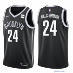 Maillot NBA Pas Cher Brooklyn Nets Rondae Hollis Jefferson 24Noir 2017/18