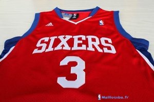 Maillot NBA Pas Cher Philadelphia Sixers Allen Iverson 3 Rouge