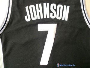 Maillot NBA Pas Cher Brooklyn Nets Earvin Johnson 7 Noir