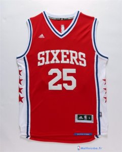 Maillot NBA Pas Cher Philadelphia Sixers 2016 Ben Simmons 25 Rouge