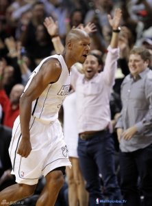 Maillot NBA Pas Cher Miami Heat Ray Allen 34 Blanc
