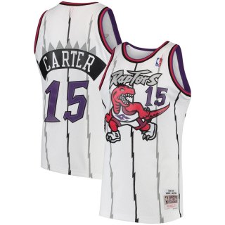 Toronto Raptors Vince Carter Mitchell & Ness White 1997-98 Hardwood Classics Swingman Jersey