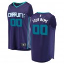 Charlotte Hornets Fanatics Branded Purple Fast Break Replica Custom Jersey - Statement Edition