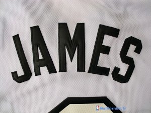 Maillot NBA Pas Cher Miami Heat LeBron James 6 Blanc