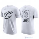 Maillot Manche Courte All Star 2018 LeBron James 23 Blanc