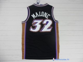 Maillot NBA Pas Cher Utah Jazz Karl Malone 32 Noir