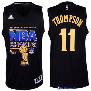 Maillot NBA Pas Cher Finales Golden State Warriors Noir Thompson 11