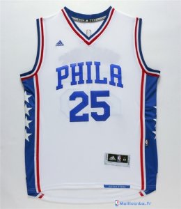 Maillot NBA Pas Cher Philadelphia Sixers 2016 Ben Simmons 25 Blanc