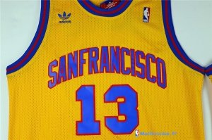 Maillot NBA Pas Cher Golden State Warriors Wilt Chamberlain 13 Jaune