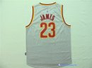 Maillot NBA Pas Cher Cleveland Cavaliers LeBron James 23 Gris