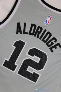 Maillot NBA Pas Cher San Antonio Spurs Junior LaMarcus Aldridge 12 Gris
