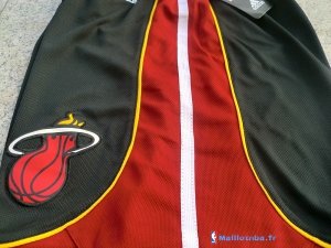 Pantalon NBA Pas Cher Miami Heat Noir Rouge