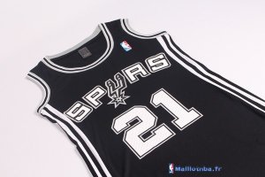 Maillot NBA Pas Cher San Antonio Spurs Femme Tim Duncan 21 Noir